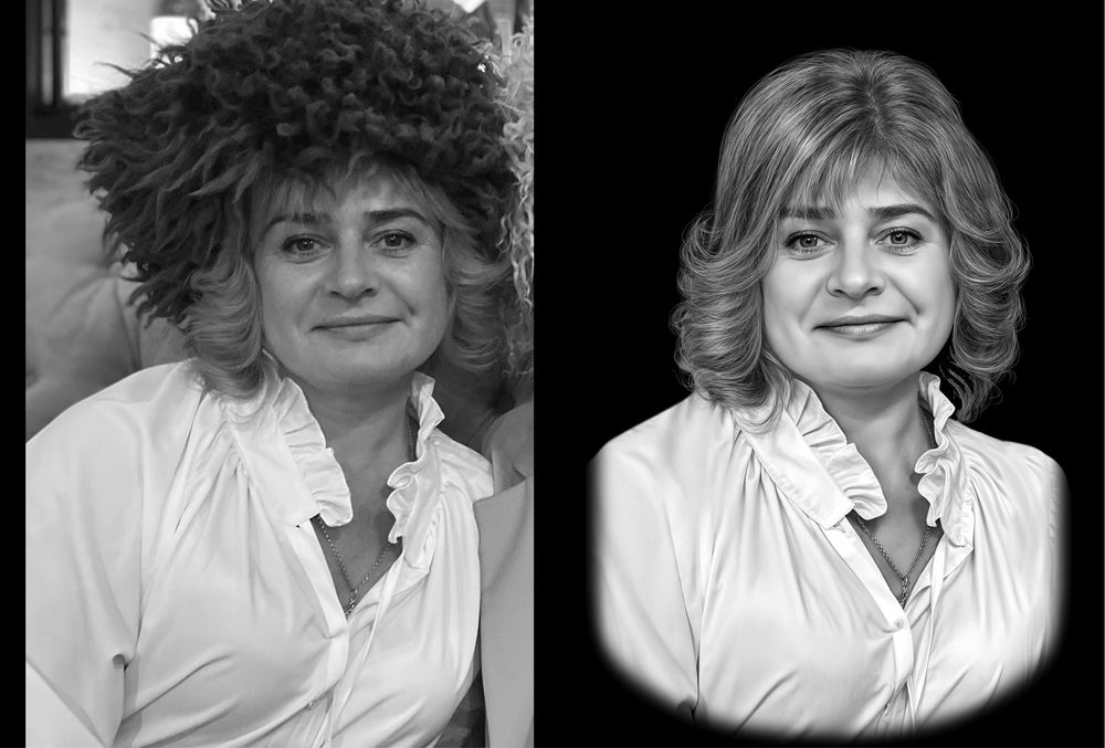 Ретуш фото для гравіювання, фотоскла та кераміки