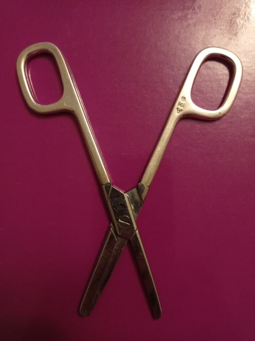 Srebrzone nożyczki chirurgiczne proste tępo-tępe Pfeilring Solingen