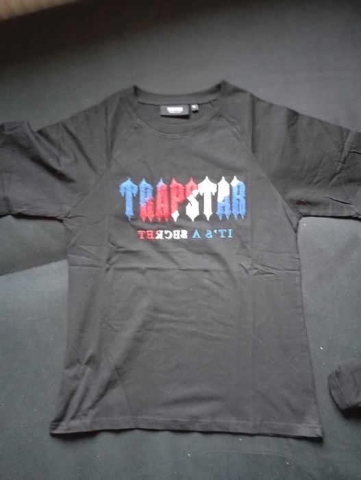 Trapstar czarny dres letni set