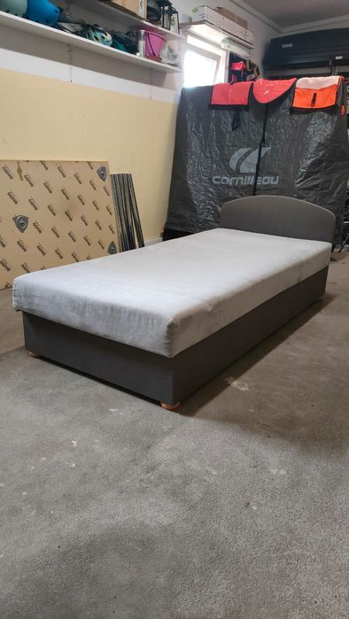 Tapczan, sofa szara