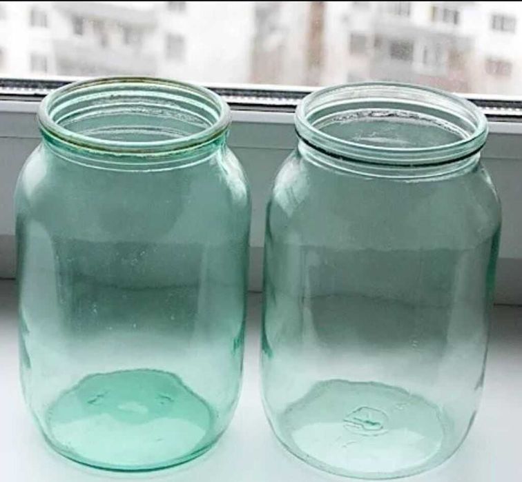 Банка 3л, 1 л, 0,5 л  стеклянные