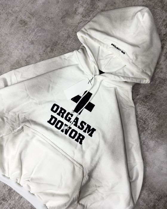 Худі худи Grailz Project G/R Orgasm Donor washed white opium S-M
