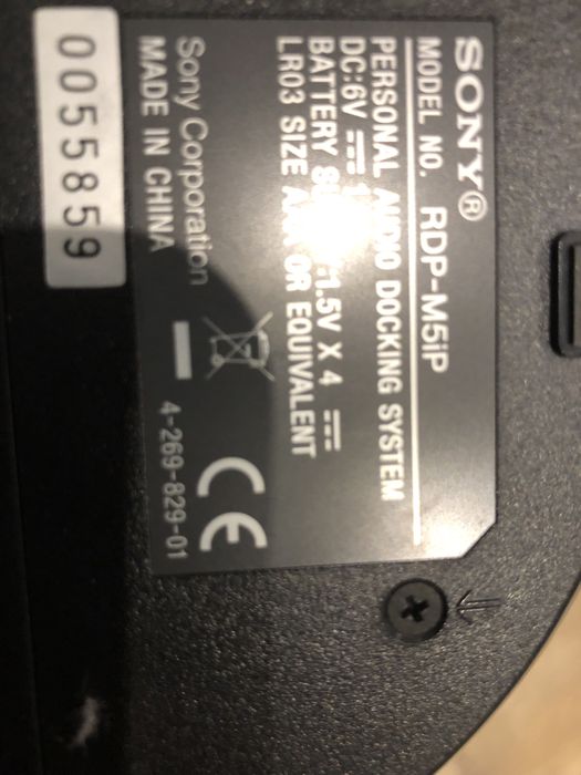SONY RDP-M5iP/orginalna ladowarka