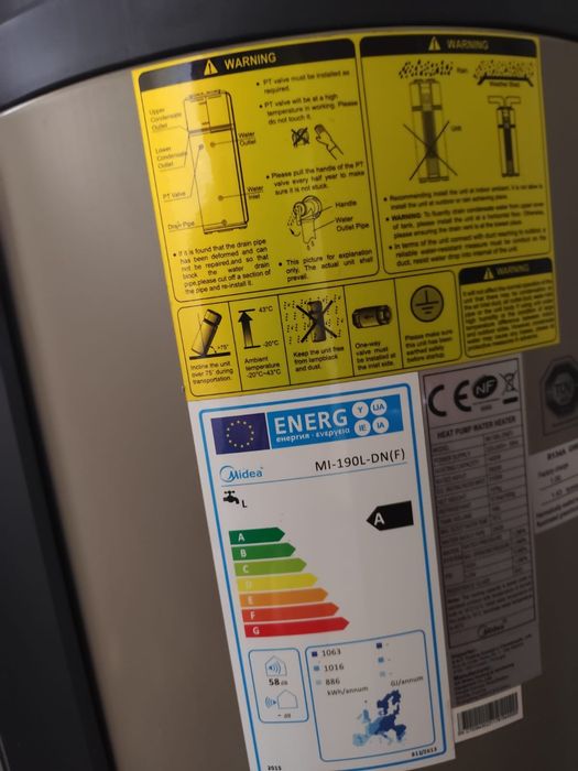 Bomba de calor marca Midea