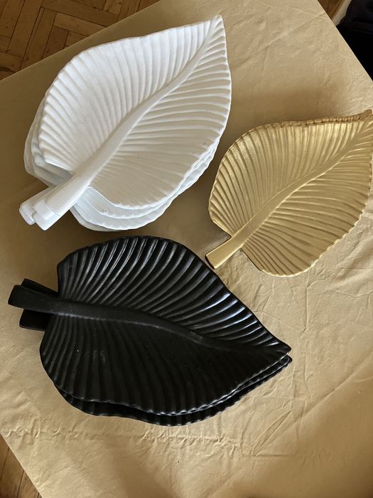 14x taca dekoracyjna (złote czarne i białe)