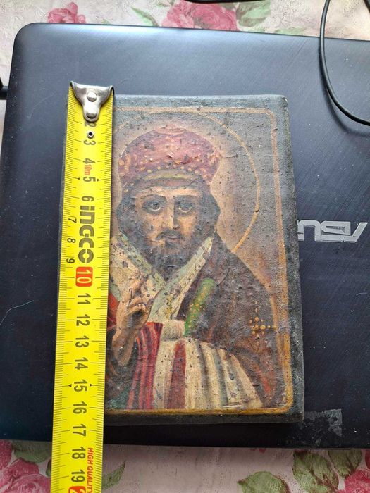 Икона Николай Угодник на доске