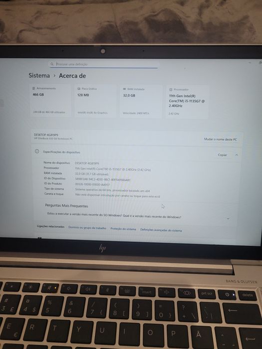 HP elitebook 830 G8 i5 de 11th