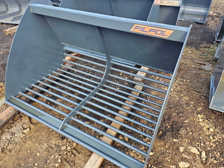 ŁYCHA ażurowa przesiewowa łyżka do tura mocowanie euro i inne DOWÓZ