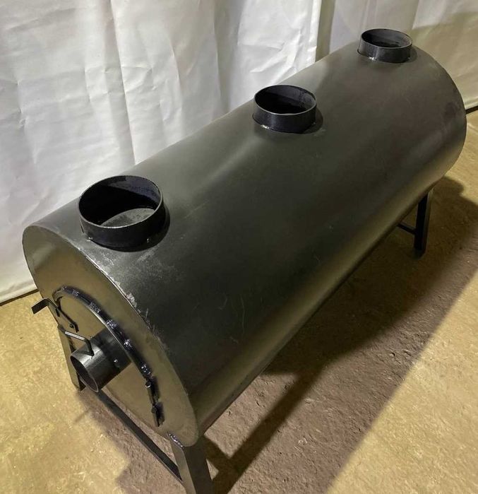 5мм! 1020м3! Піч Буржуйка Теплогенератор, Промышленный Булерьян