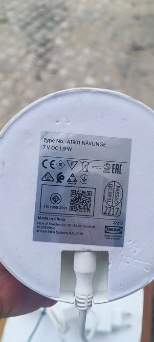 Candeeiro led de mesa ikea