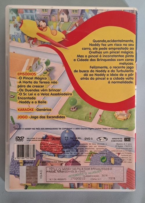 DVD Noddy no pais dos brinquedos