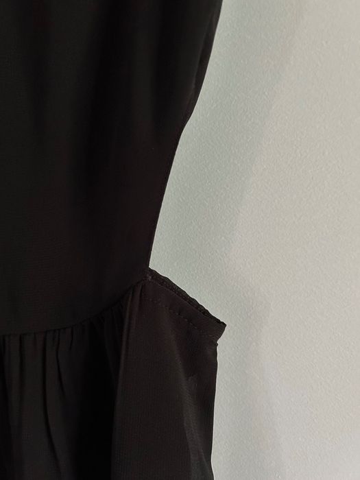 Zara czarna elegancka długa maxi sukienka rozmiar S