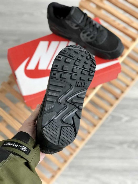 Мужские кроссовки Nike Air Max 90 "Black" Premium. Размеры 40-45