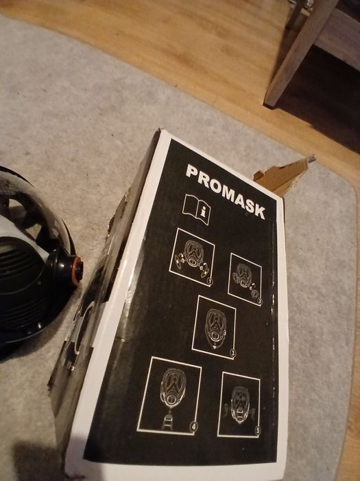 Maska pełnotwarzowa lakiernicza ochronna panoramiczna Promask Hym-6800