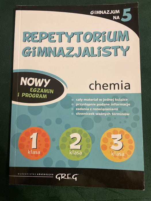 Repetytorium chemia. Greg