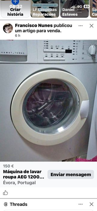 Máquina de lavar roupa Aeg