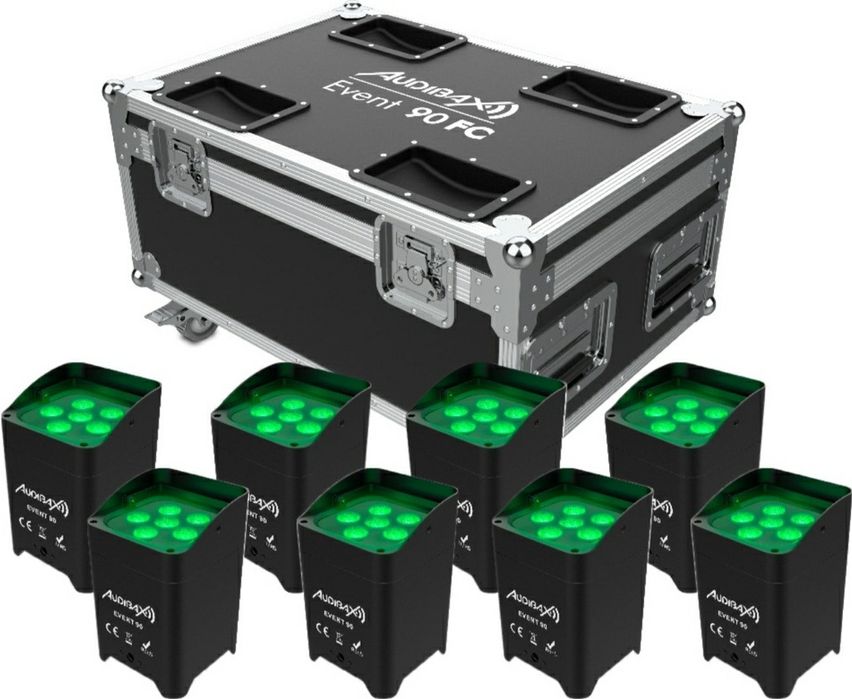 Kit Iluminação LED RGBW sem Fios para Eventos DJs Casamentos