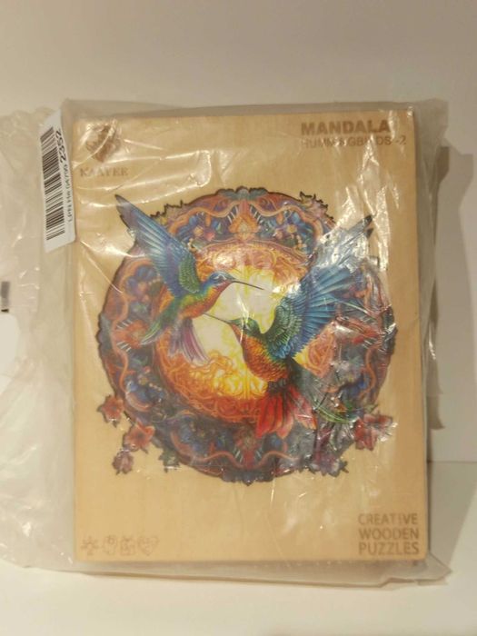 Puzzle Drewniane Dla Dorosłych 300 Elementów MANDALA Drewniane Pudełko