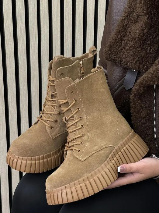 АКЦІЯ Жіночі черевики ботинки замшеві зимові