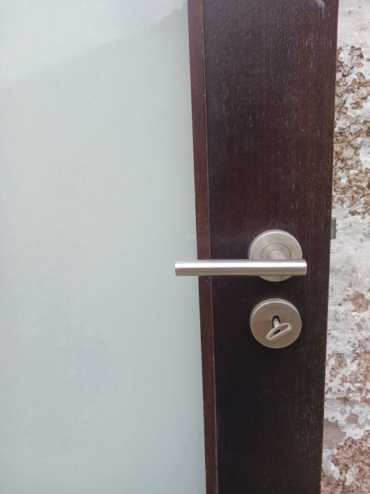 Porta de interior com vidro