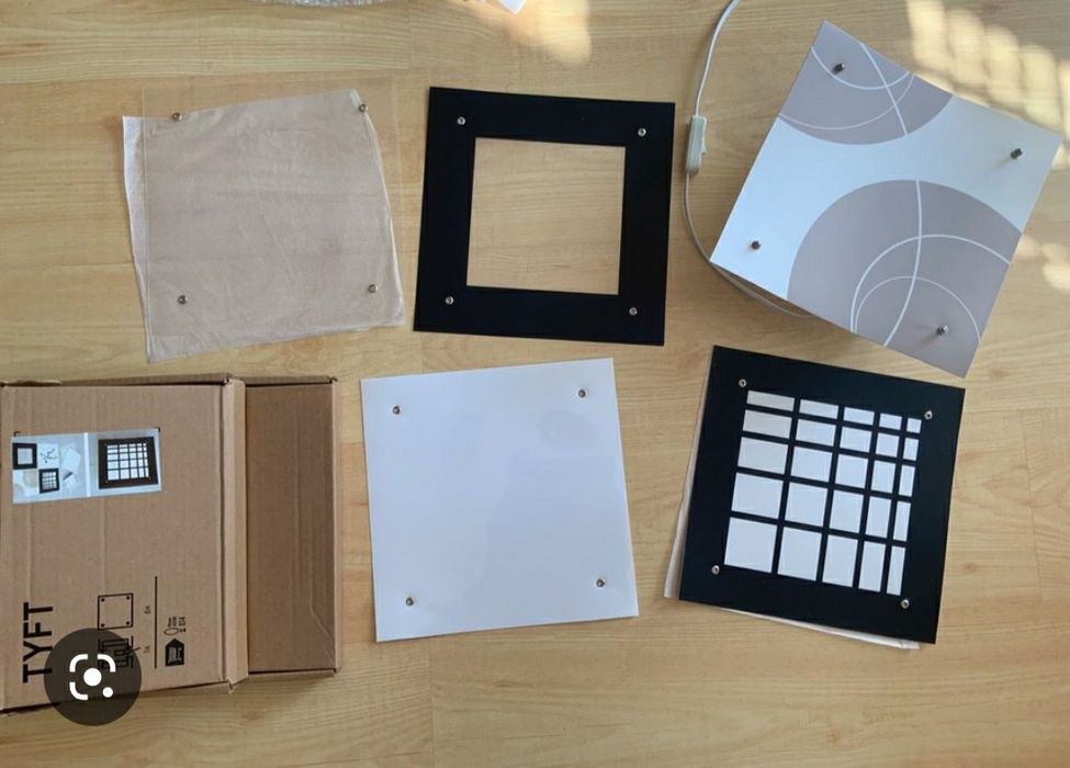 Lampka Ikea tyft z kilkoma aranżacjami wkładami