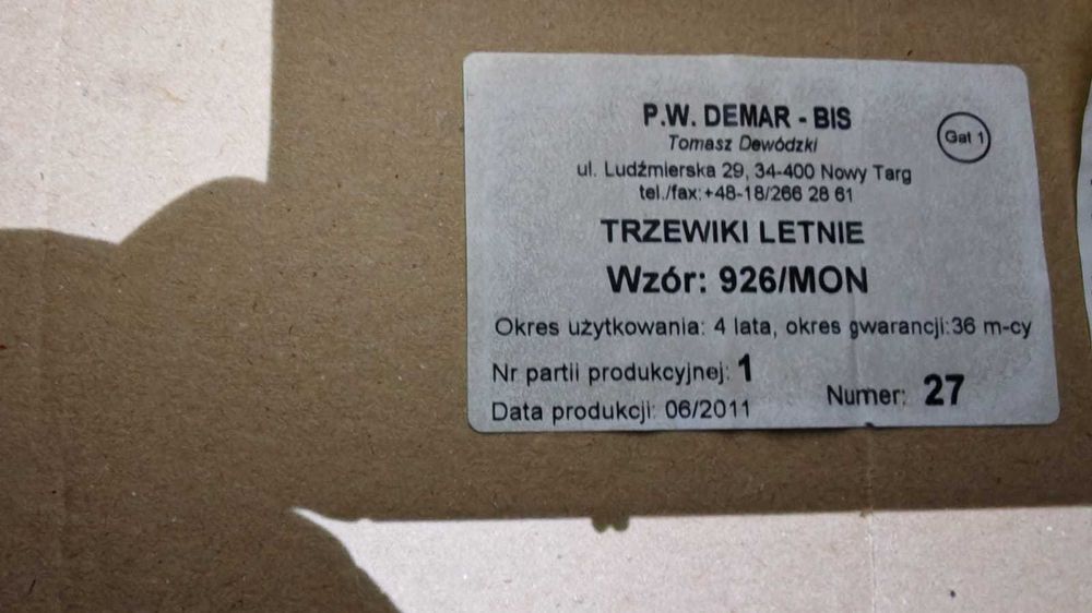 Wojskowe trzewiki letnie 926/mon