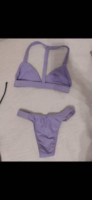 Bikini roxo bow swimwear