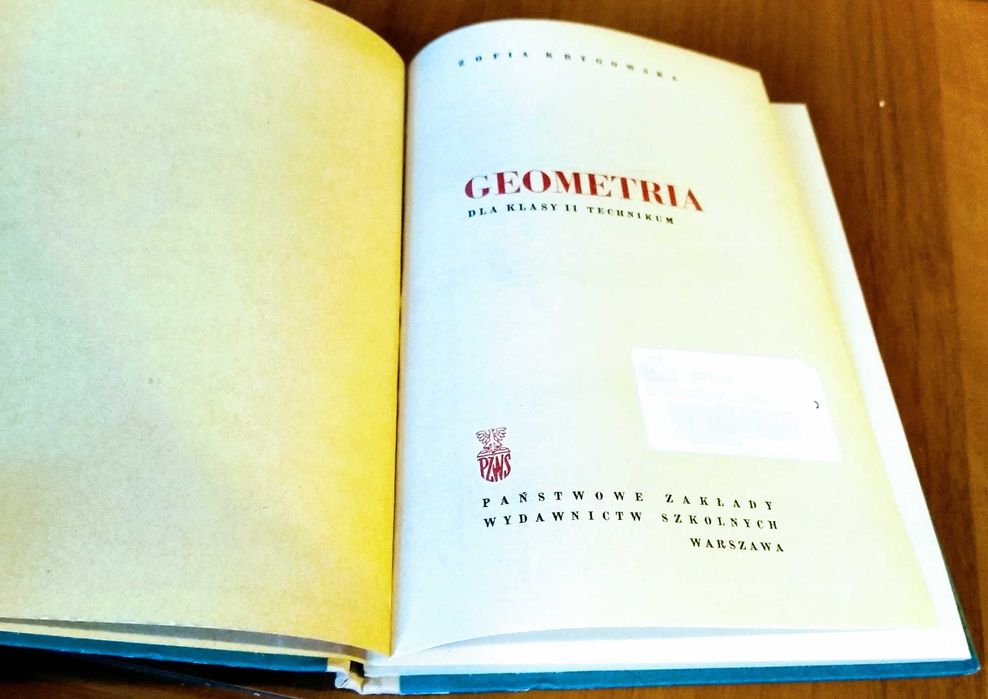 Geometria podręcznik dla klasy II 2 technikum Zofia Krygowska
