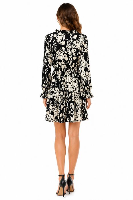 Sukienka Czarna Print M