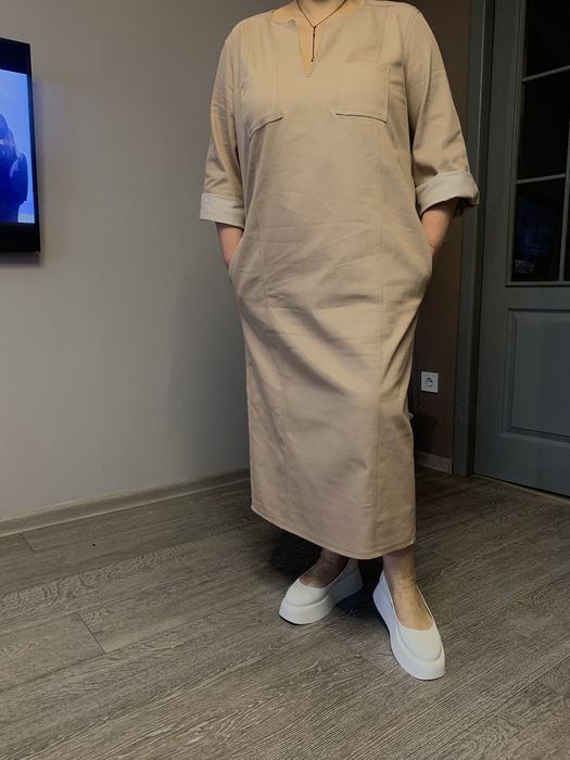 Джинсова сукня на великий розмір