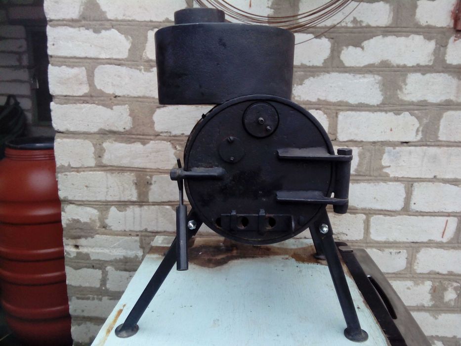 Пиролизная печь (буржуйка) длительного горения, с камерой дожига газов