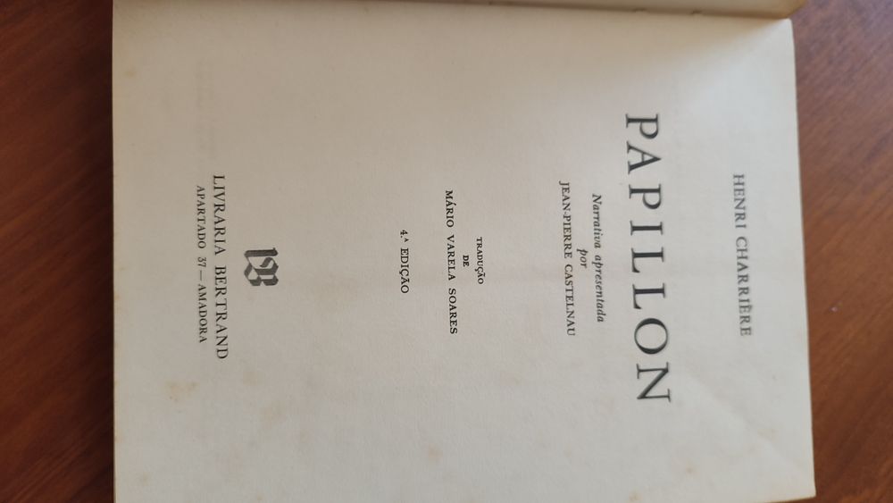 Livro Papillon Henri Charrière