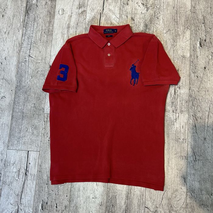 Czerwona męska koszulka Polo Ralph Lauren
