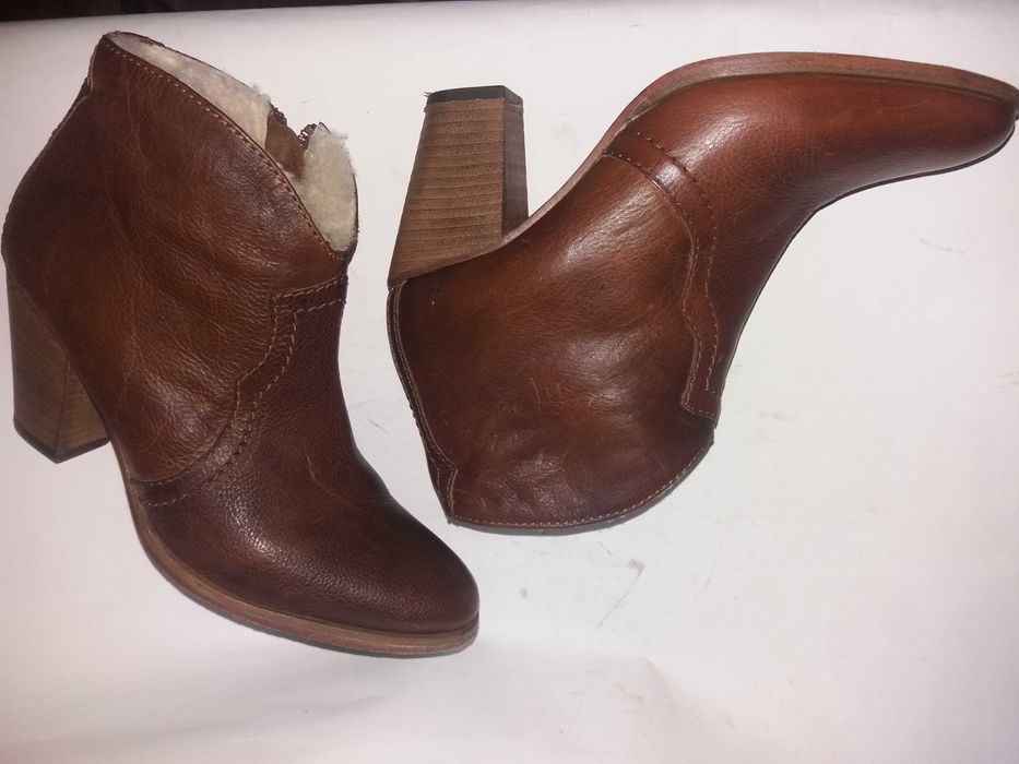 Jigsaw ботинки казаки женские рыжие р.38 Англия