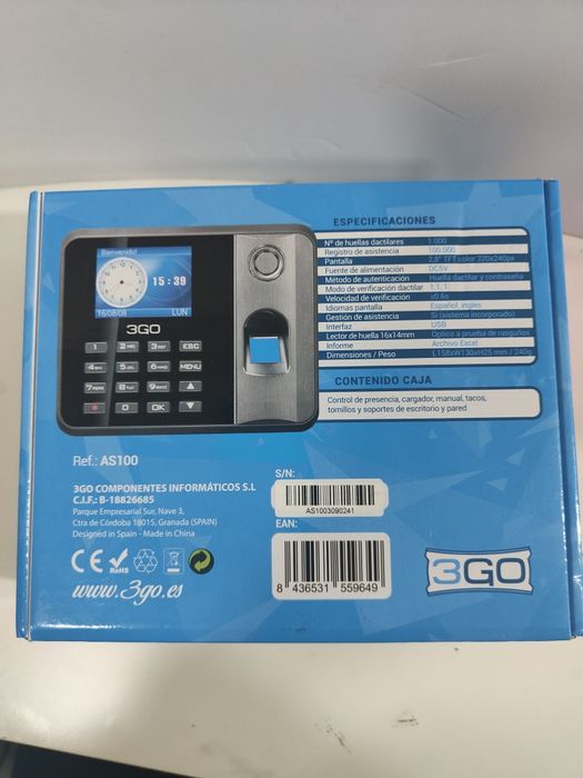 Controlo de presença AS100 3GO