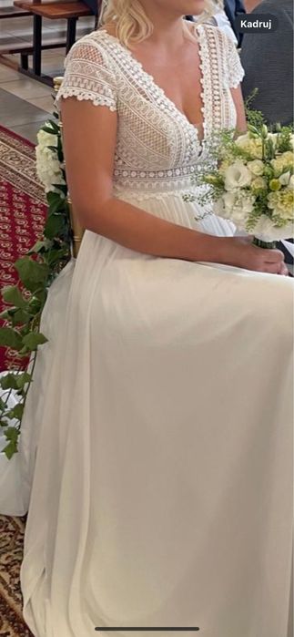 Suknia slubna  w stylu Boho