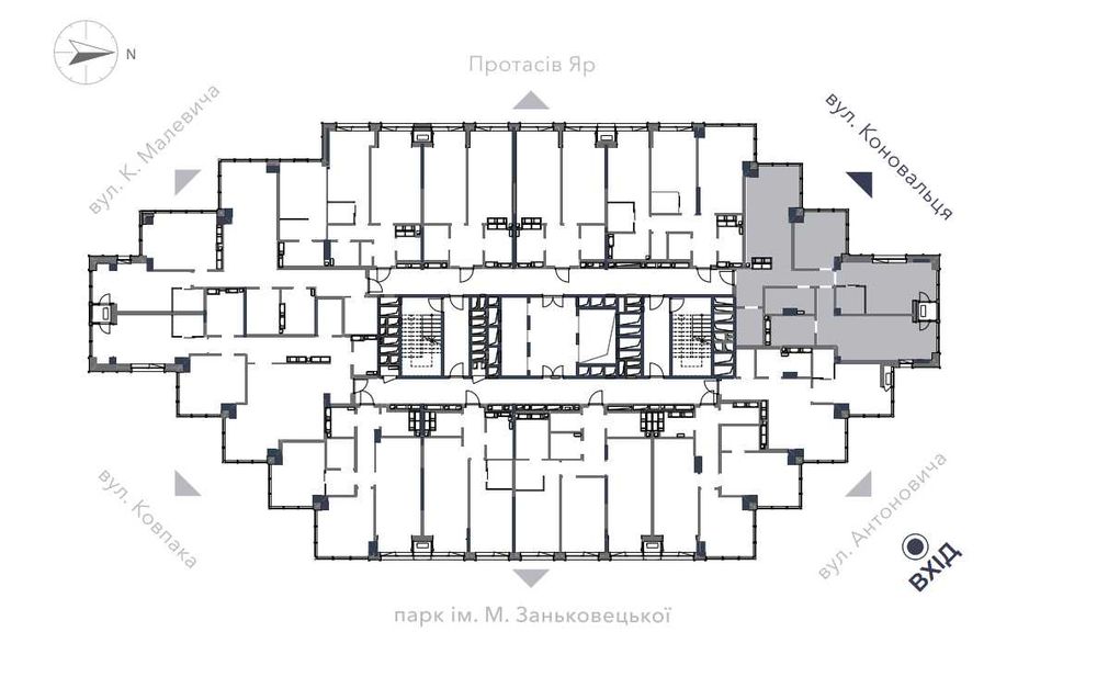 Продаж квартири 122,2м2 від забудовника, A136 Highlight Tower, без %, Антоновича 136-138 - View 2