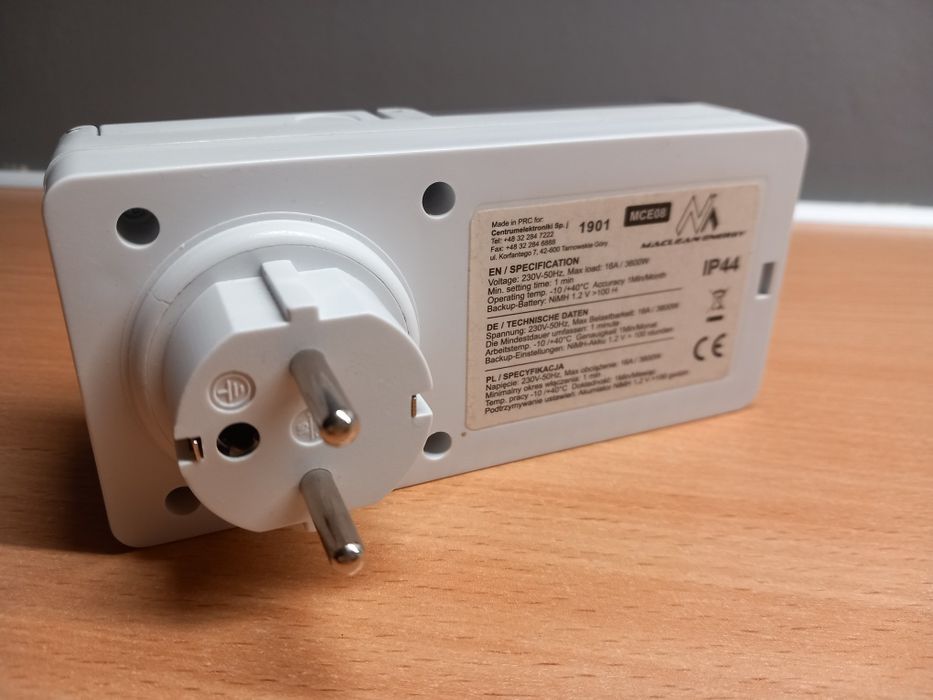 Timer zewnętrzny, wyłącznik czasowy programator MaClean Energy MCE08