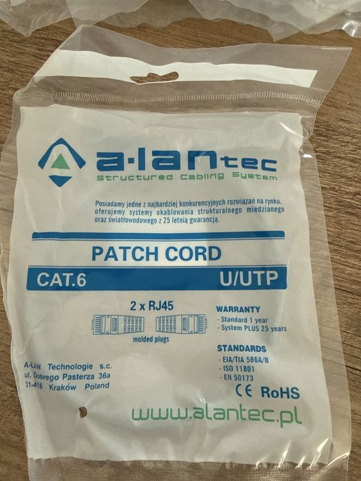 Patch cord cat.6 0,5 m