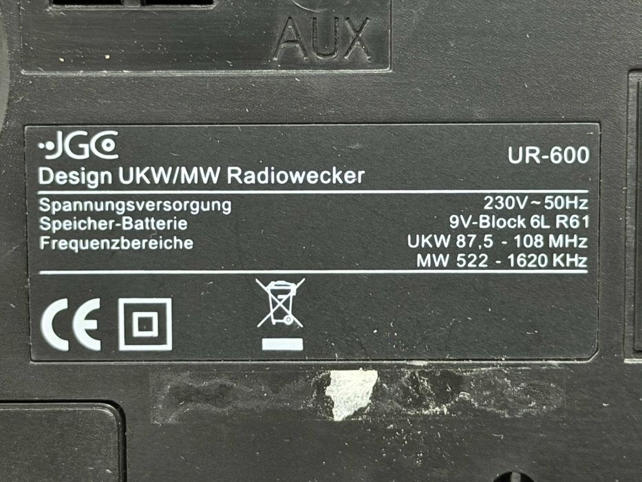 Radio kuchenne JGC UR-600 Audio Room