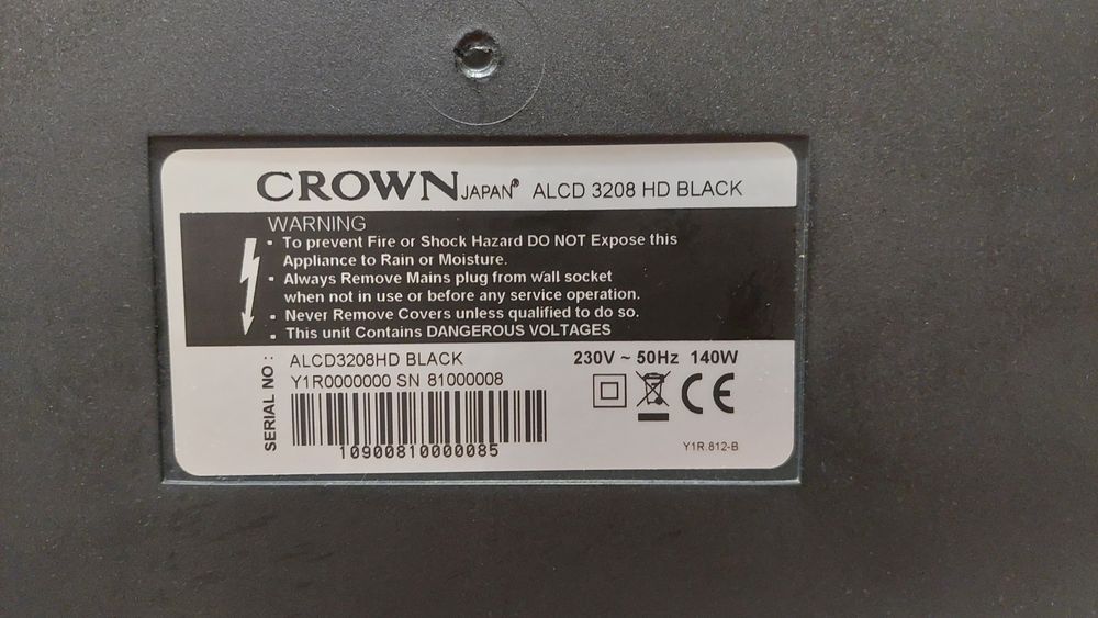 Monitor CROWN 32” HD (ALCD 3208 HD HBlack)