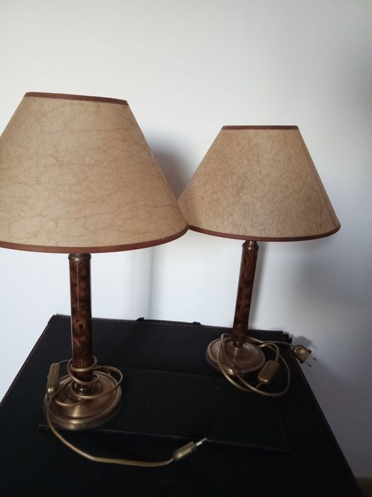 2 Candeeiro de mesa de cabeceira + candeeiro de teto