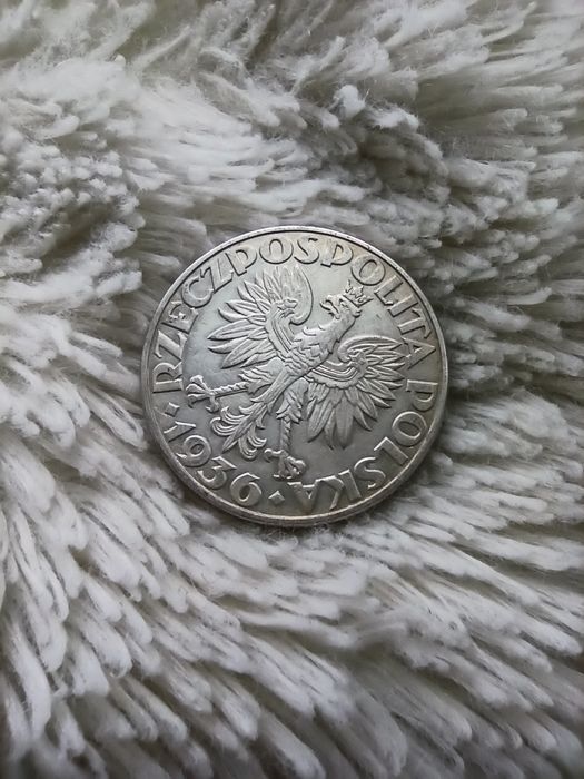 Żaglowiec 5zł 1936r.