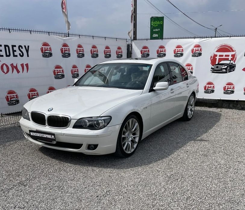 BMW Seria 7 750i,  V8 4.8 367 KM, Białe Skóry, Japonia, Faktura VAT 23%