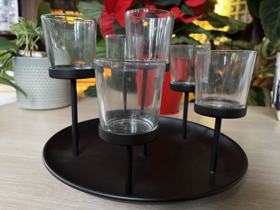 Świecznik od Tchibo na 6 tealight-ów. Na święta. Na prezent.