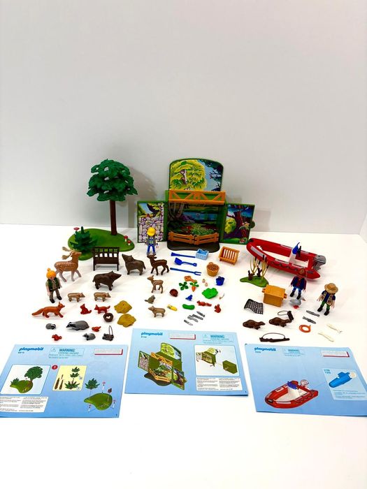 Playmobil zwierzęta leśne leśniczy leśnik myśliwy