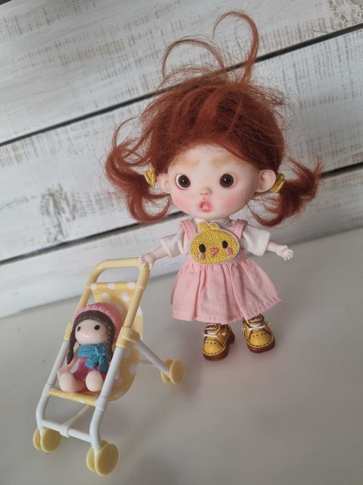 Lalka 2w1  bjd mini OB 11 ręcznie malowana
