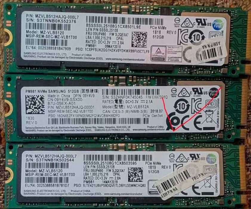 SSD M2 2280 (256-512-1TB-2TB)