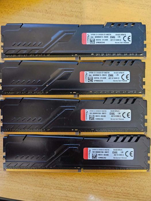 DDR4 2 X 16GB 3200MHz HyperX FURY CL16 (HX432C16FB4/16)