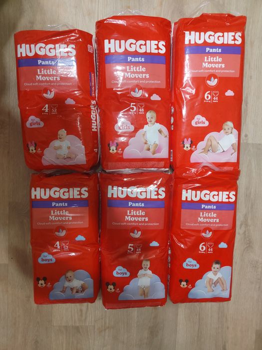 Підгузки трусики хагіс huggies pants 4  5  розмір для дівчинки для хлопчика